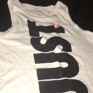 White Nike tank top